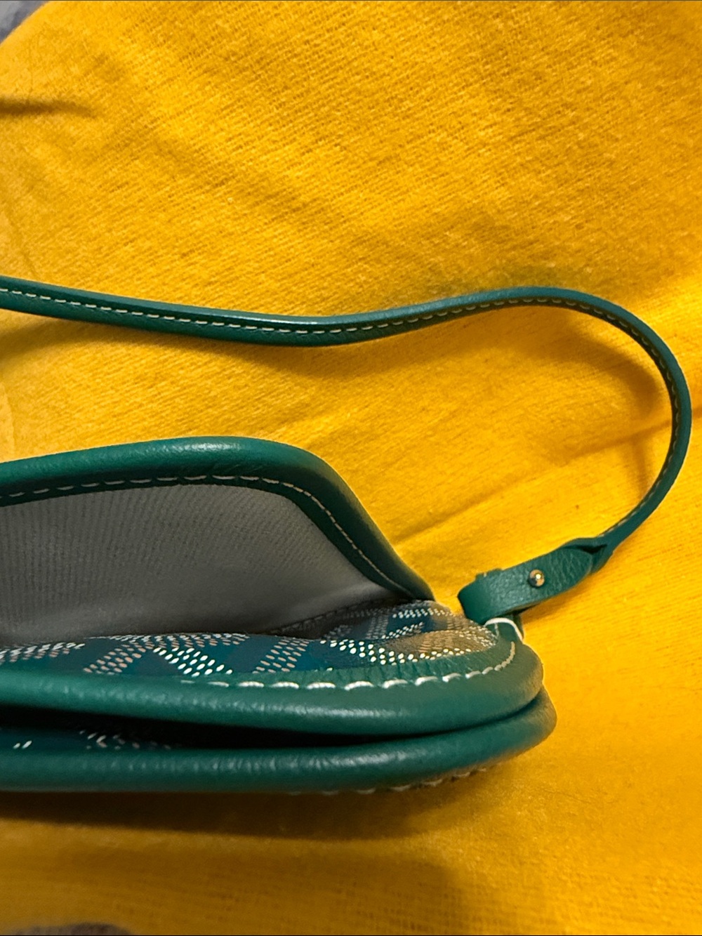 Goyard Dark Teal Monogram Crossbody Bag - Picture 3 of 6